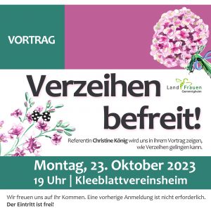 Vortrag: Verzeihen befreit