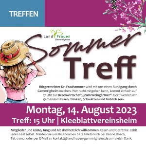 Sommertreff der Gemmrigheimer LandFrauen