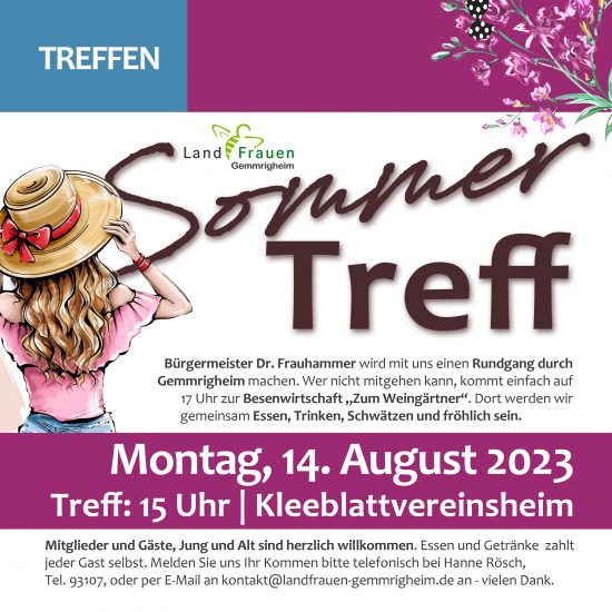 Sommertreff der Gemmrigheimer LandFrauen