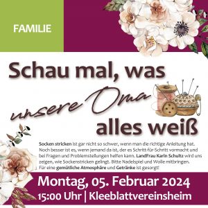 Schau mal… Sockenstricken mit Karin