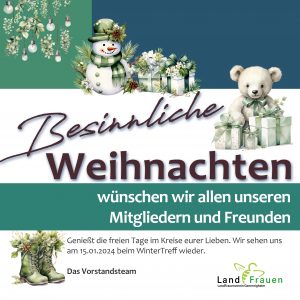 Weihnachtsgrüße von den LandFrauen
