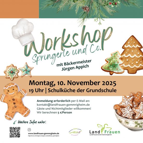 Workshop: Springerle und anderes Weihnachtsgebäck