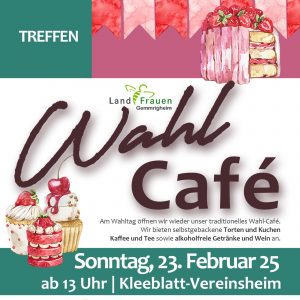 Gemmrigheimer LandFrauen öffnen wieder ihr traditionelles Wahl-Café