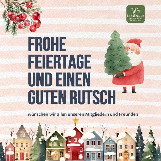 Wir wünschen euch ein frohes Fest!